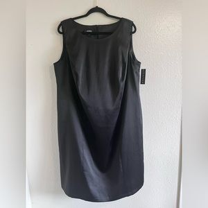 AGB Dress Women black satin Plus Size 22W